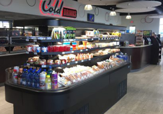 Convenience store custom cooler for food display by C-Plus